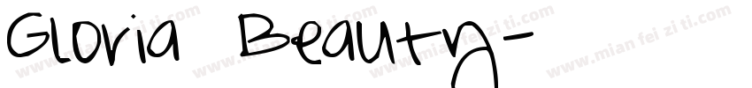 Gloria Beauty花体字母字体转换
